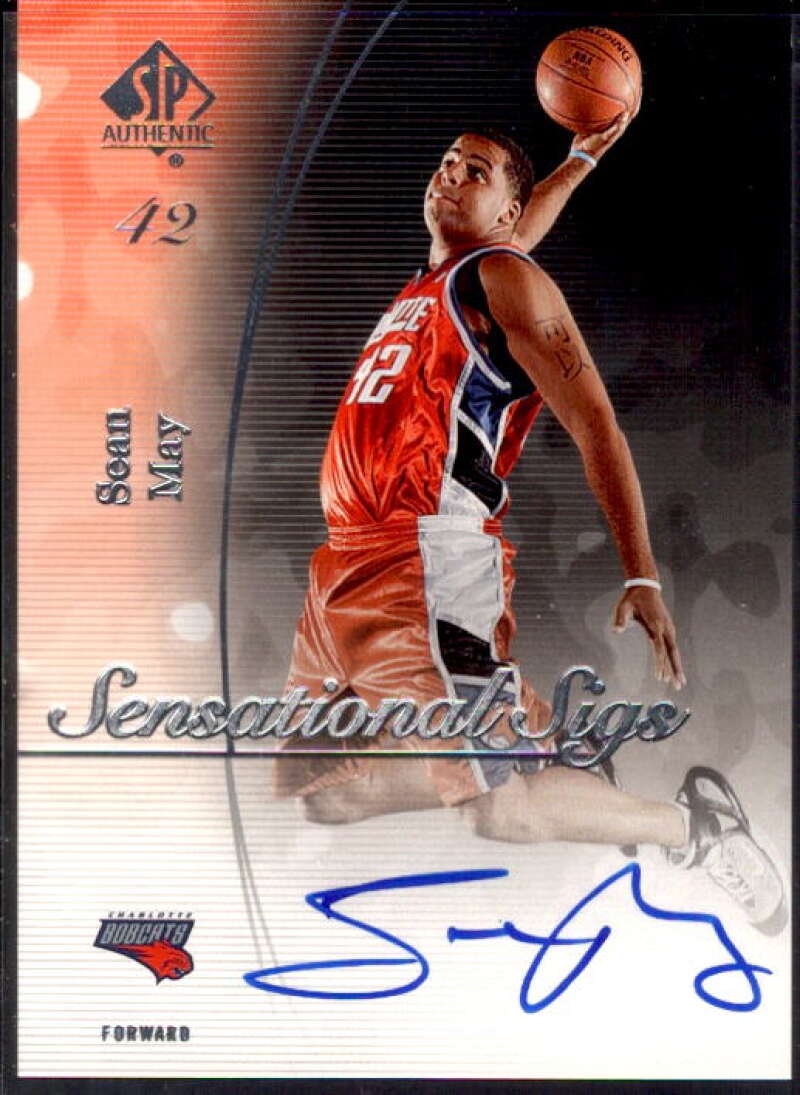 Sean May Card 2005-06 SP Authentic Sensational Sigs #SM  Image 1