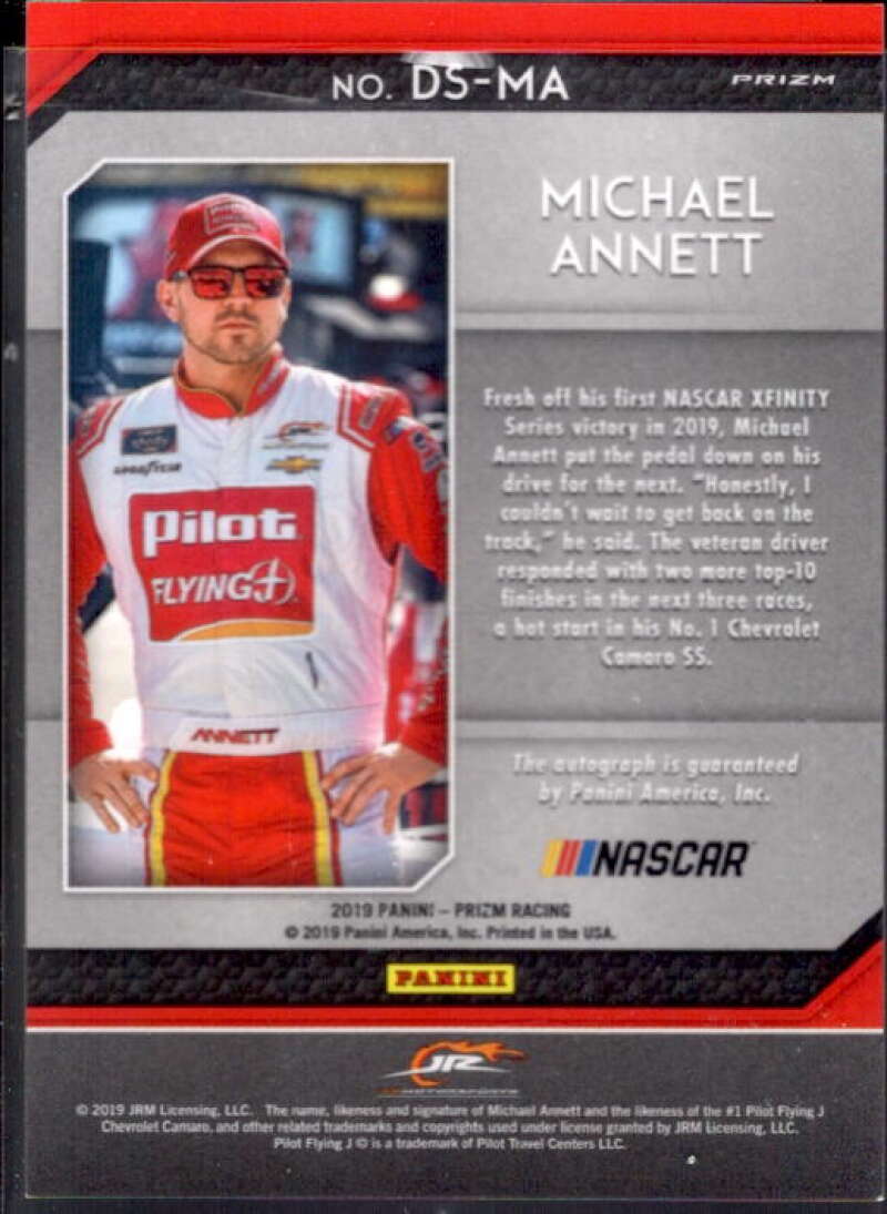 Michael Annett Card 2019 Panini Prizm Autographs Prizms #14  Image 2