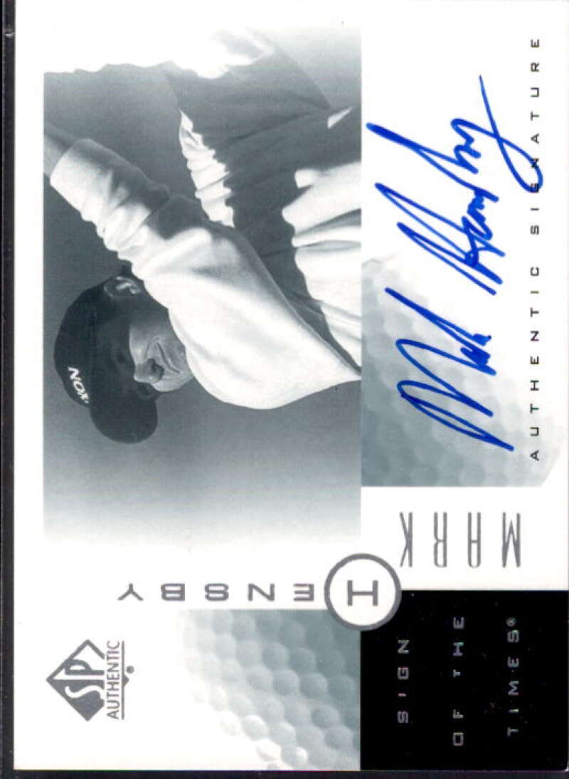 Mark Hensby Card 2001 SP Authentic Sign of the Times #MH  Image 1