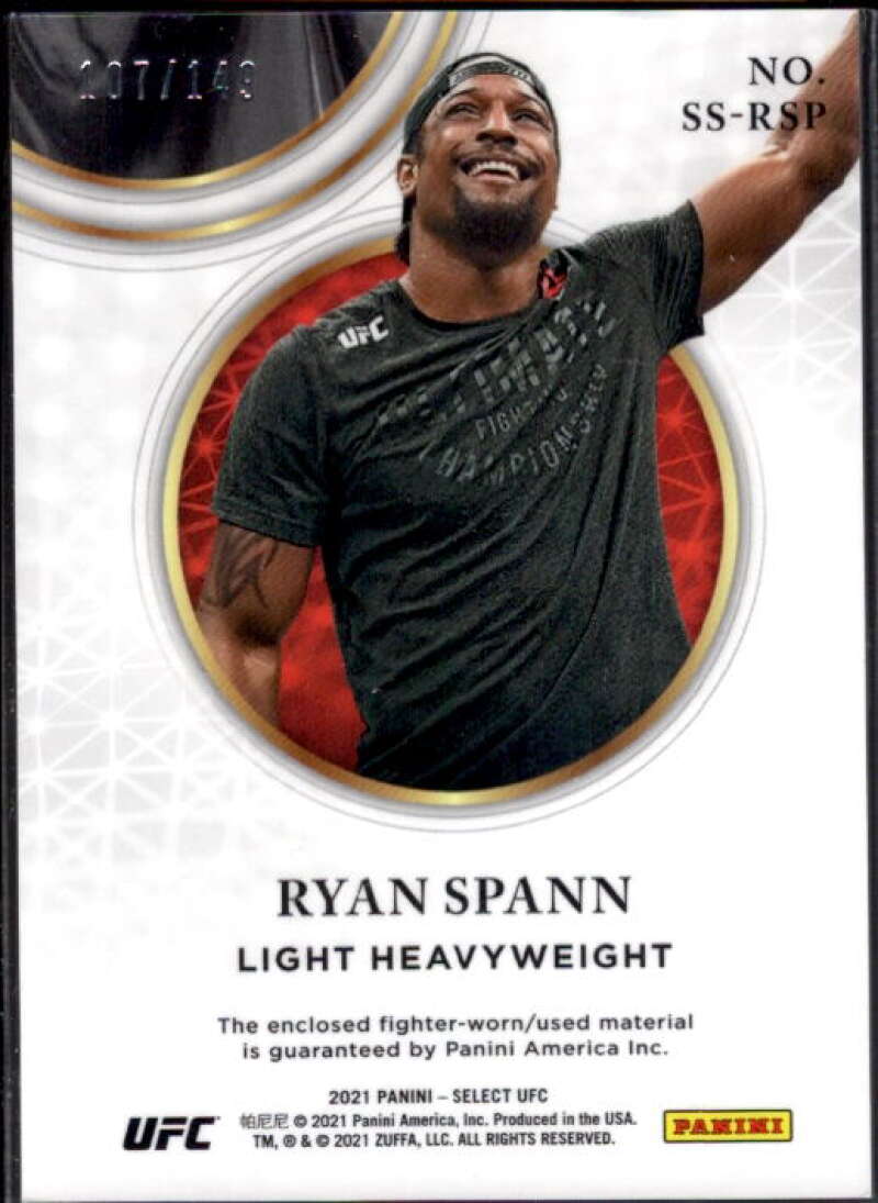 Ryan Spann Card 2021 Select UFC Select Swatches #SSRSP  Image 2