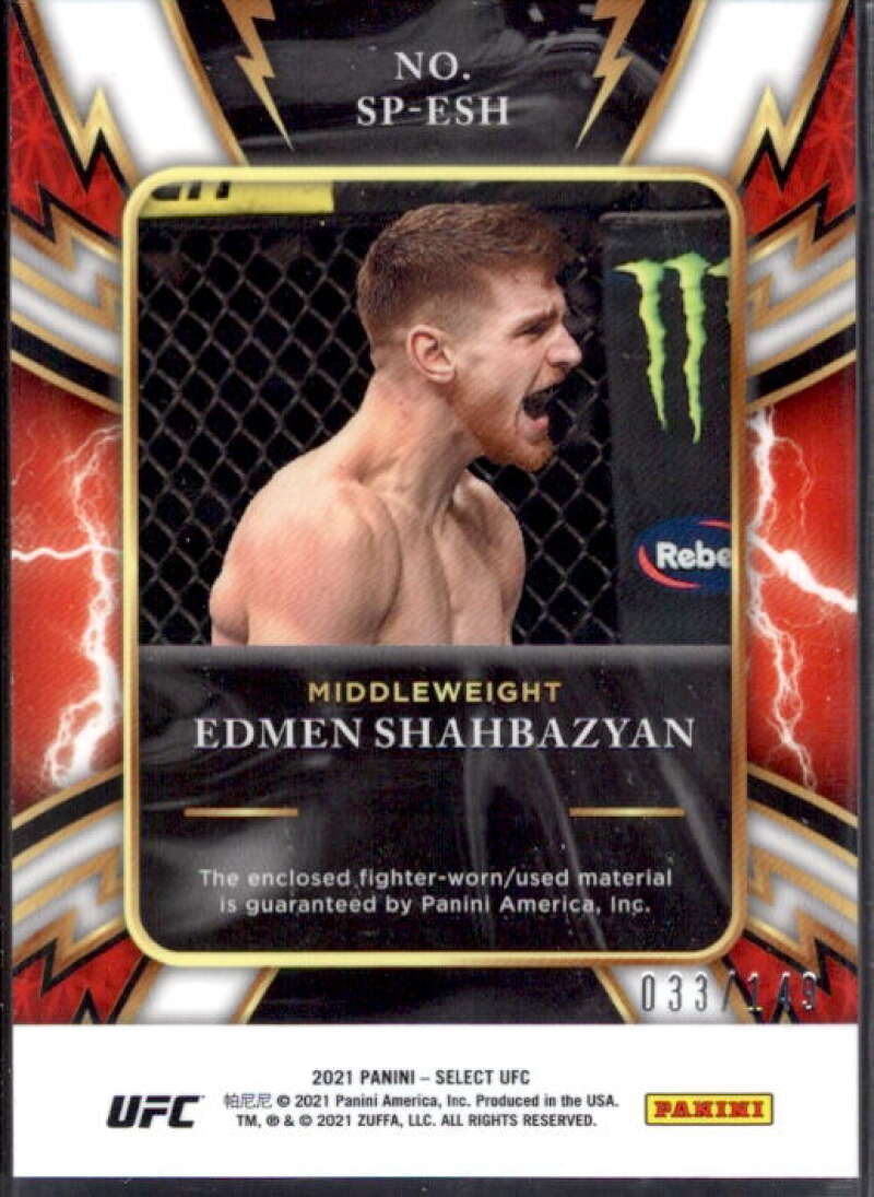 Edmen Shahbazyan Card 2021 Select UFC Select Swatches #SSESH  Image 2