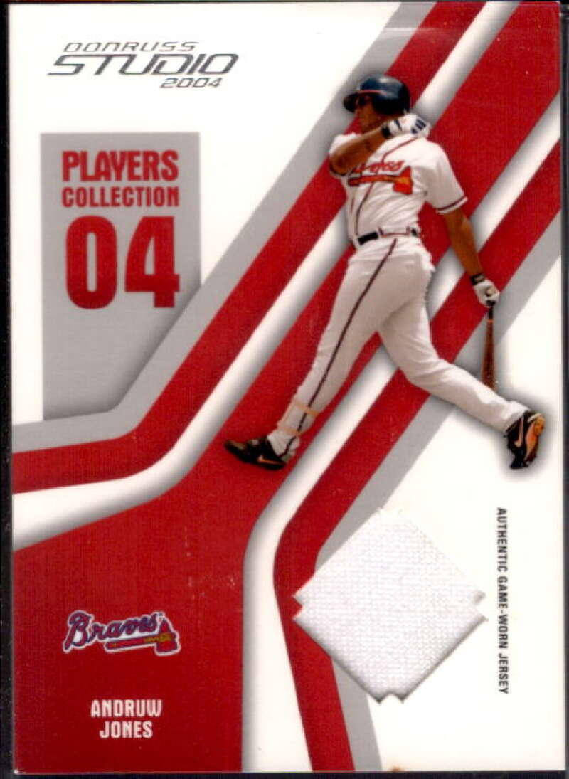 Andruw Jones Home Card 2004 Studio Players Collection Jersey #8  Image 1