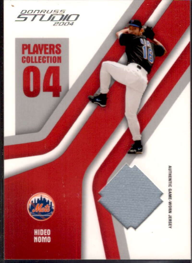 Hideo Nomo Mets Card 2004 Studio Players Collection Jersey #34  Image 1