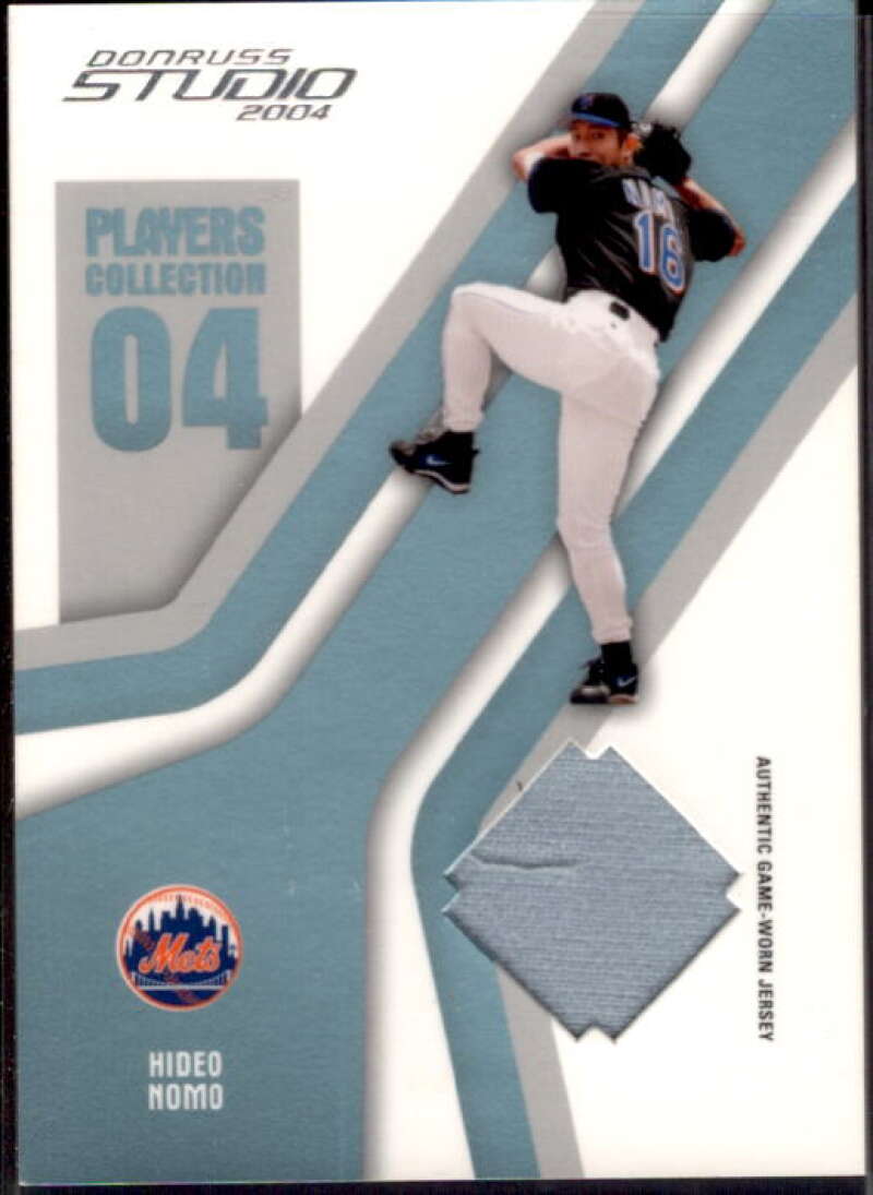 Hideo Nomo Mets Card 2004 Studio Players Collection Jersey Platinum #34  Image 1