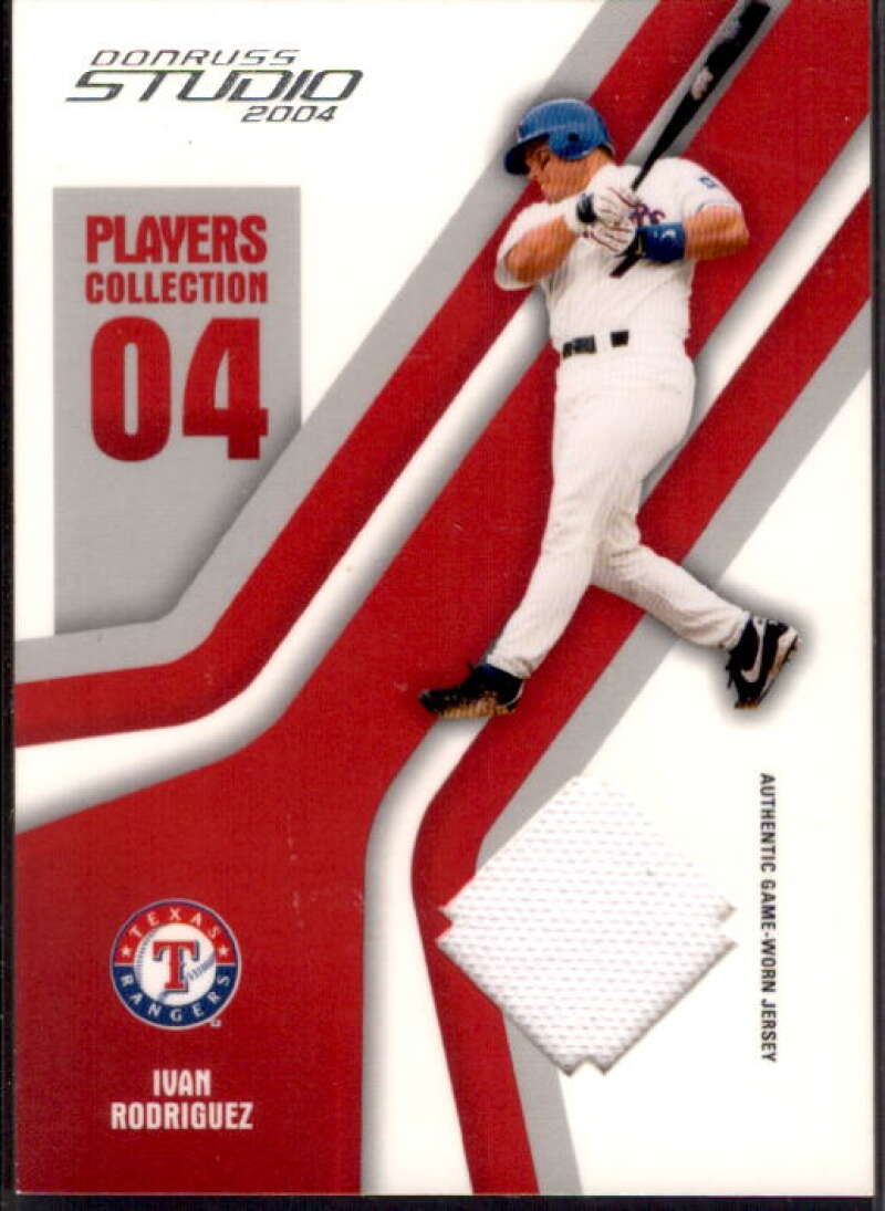Ivan Rodriguez Rgr Card 2004 Studio Players Collection Jersey #38  Image 1