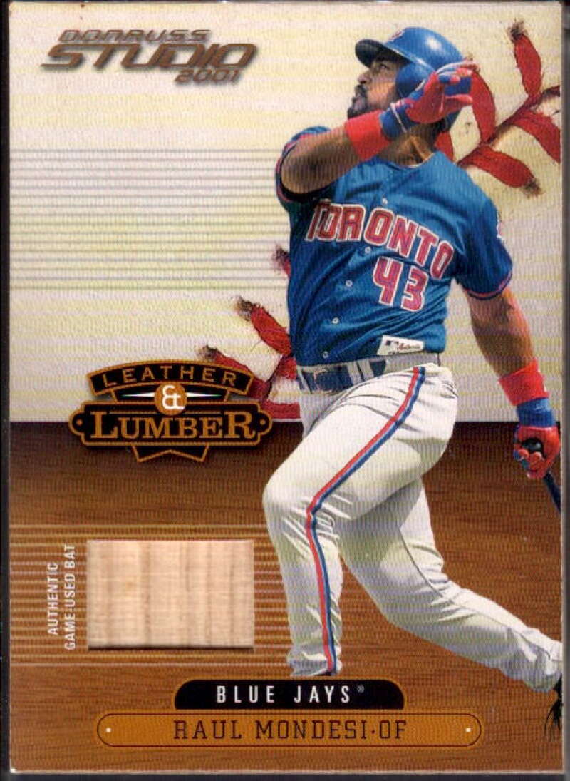 Raul Mondesi Card 2001 Studio Leather and Lumber #LL24  Image 1
