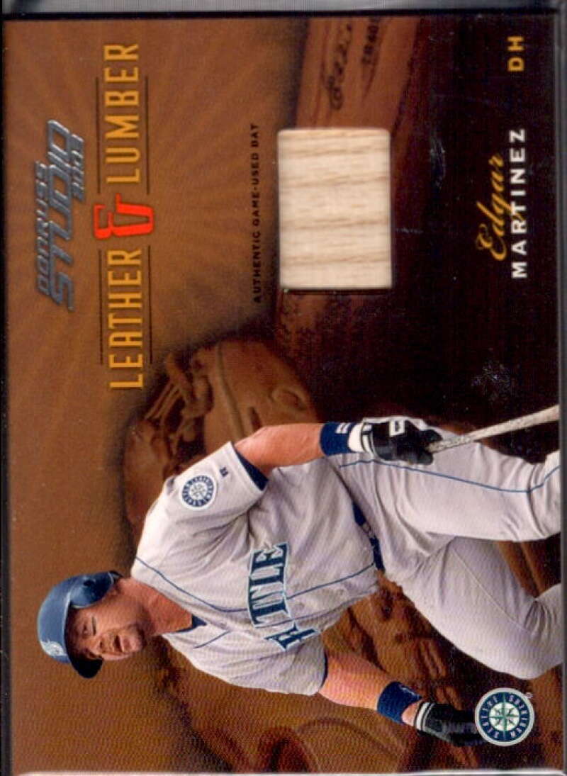 Edgar Martinez Bat Card 2003 Studio Leather and Lumber #9  Image 1