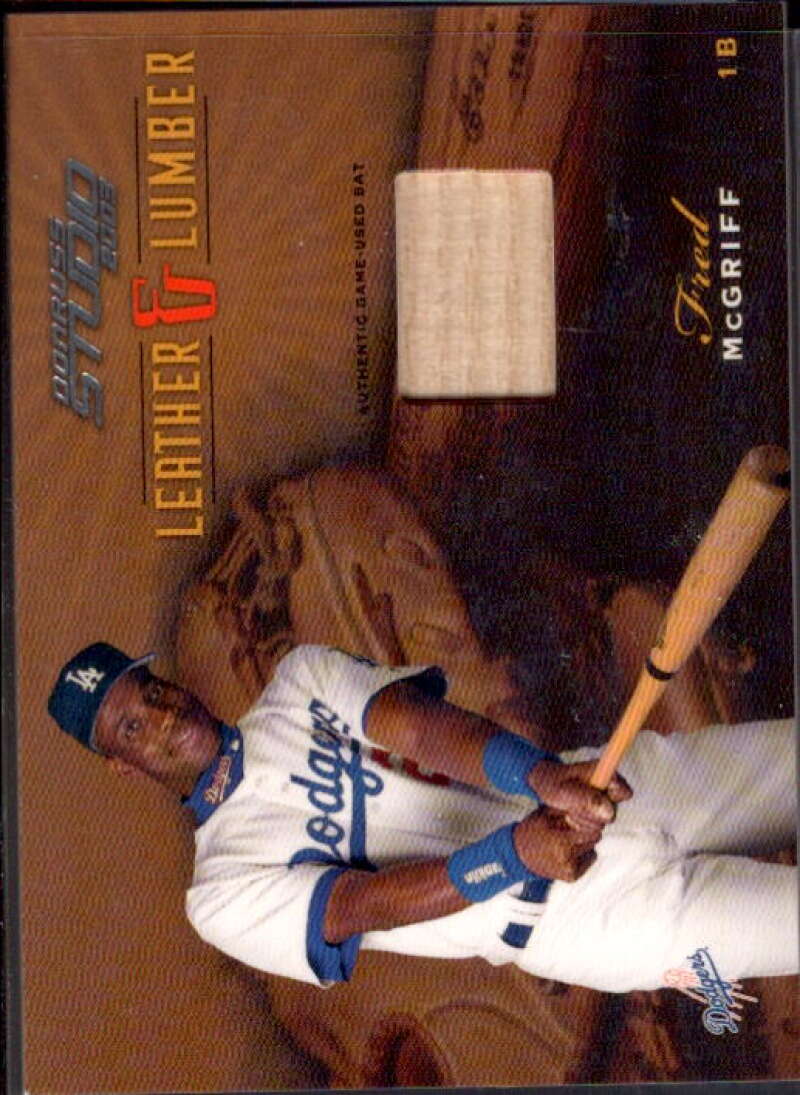 Fred McGriff Bat Card 2003 Studio Leather and Lumber #11  Image 1