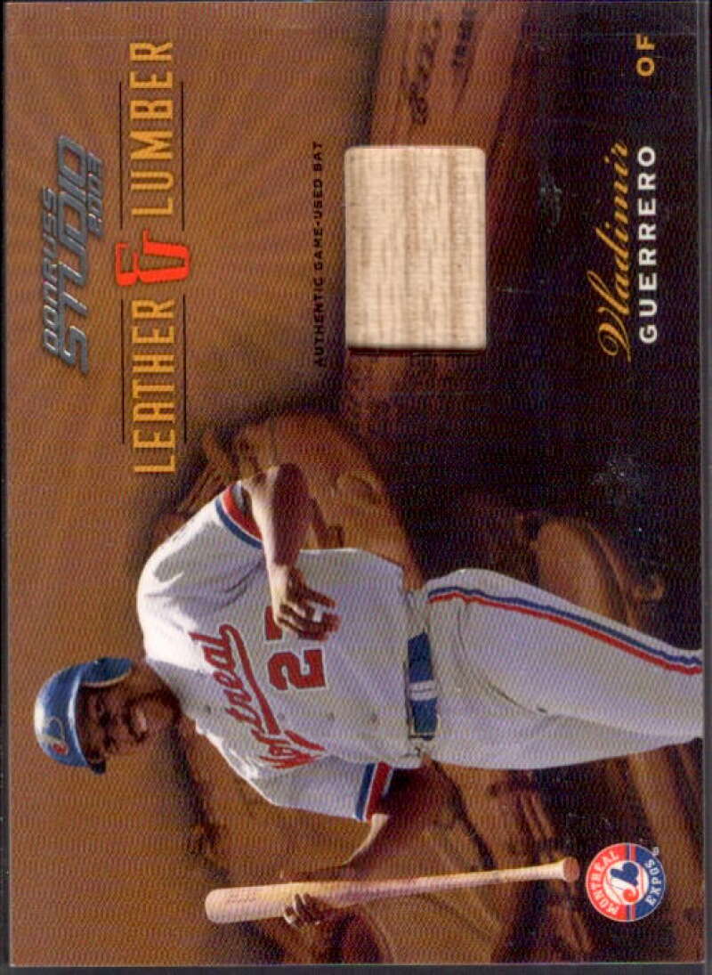 Vladimir Guerrero Bat Card 2003 Studio Leather and Lumber #40  Image 1