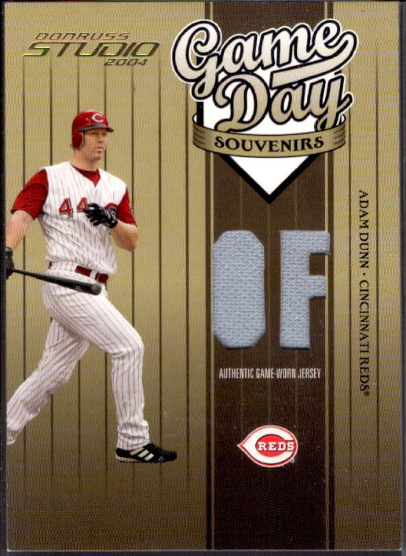Adam Dunn Jsy Card 2004 Studio Game Day Souvenirs Position #24  Image 1