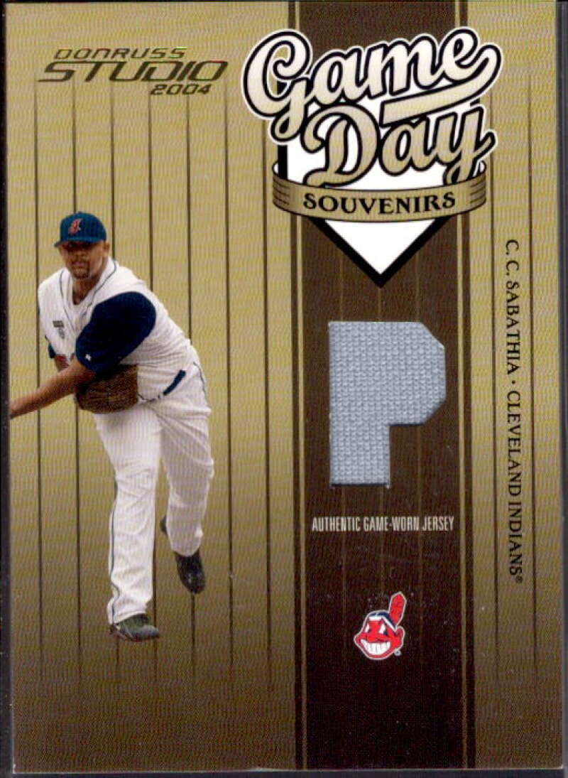 C.C. Sabathia Jsy Card 2004 Studio Game Day Souvenirs Position #26  Image 1