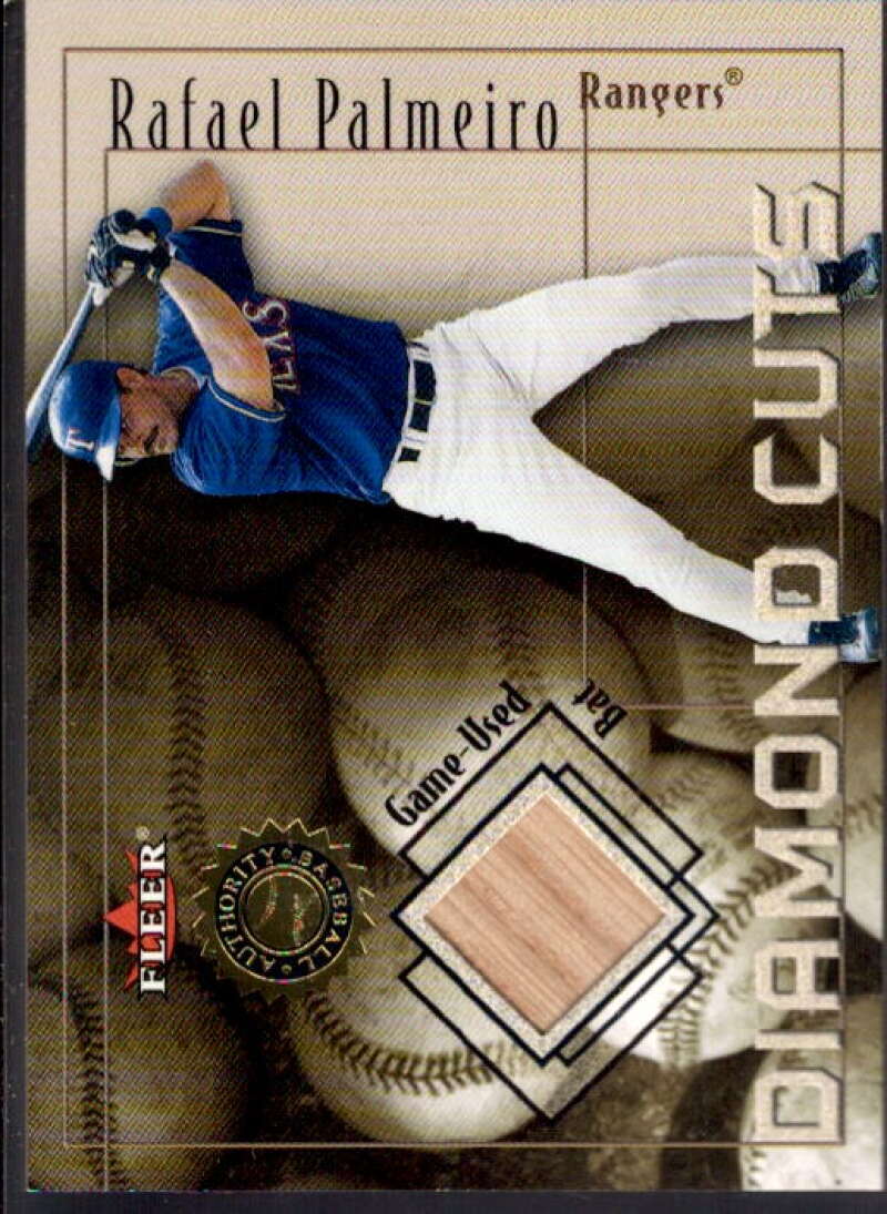 Rafael Palmeiro Bat Card 2001 Fleer Authority Diamond Cuts Memorabilia #70  Image 1