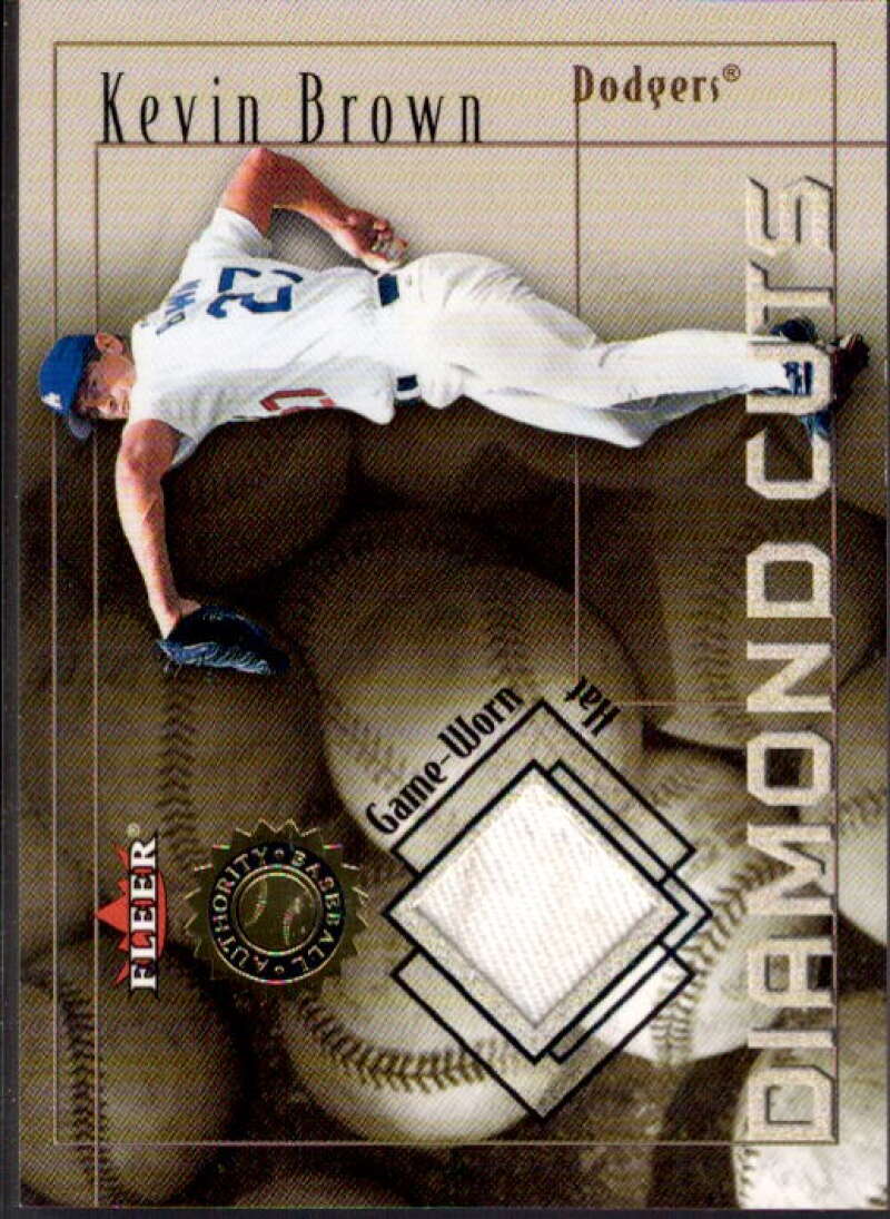 Kevin Brown Hat Card 2001 Fleer Authority Diamond Cuts Memorabilia #10  Image 1