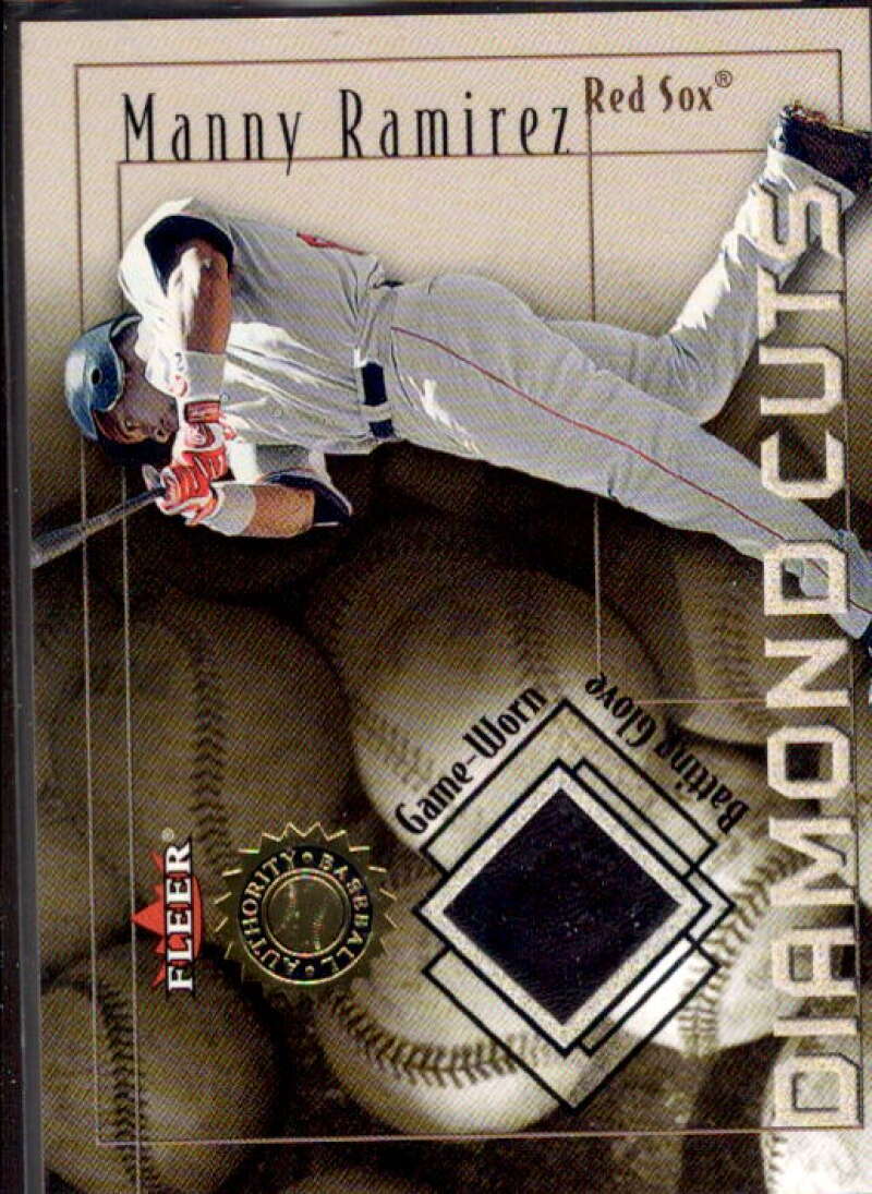 Manny Ramirez Sox Btg Glv 2001 Fleer Authority Diamond Cuts Memorabilia #79  Image 1