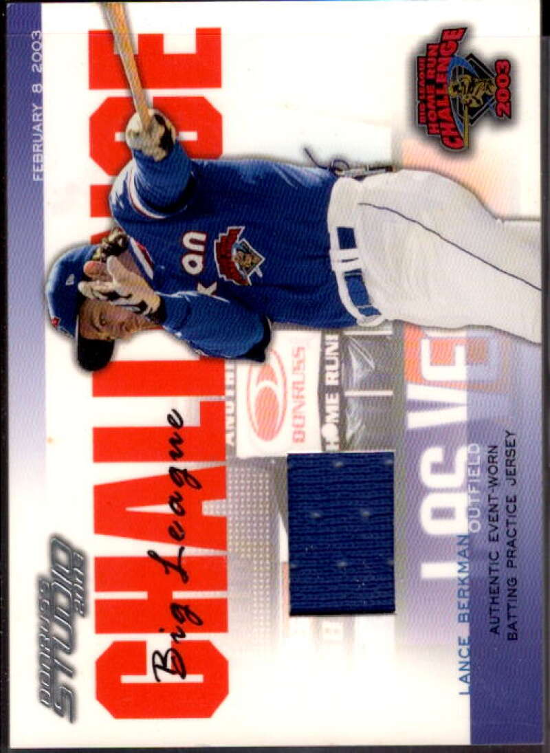 Lance Berkman 03 BP Jsy Card 2003 Studio Big League Challenge Materials #47  Image 1