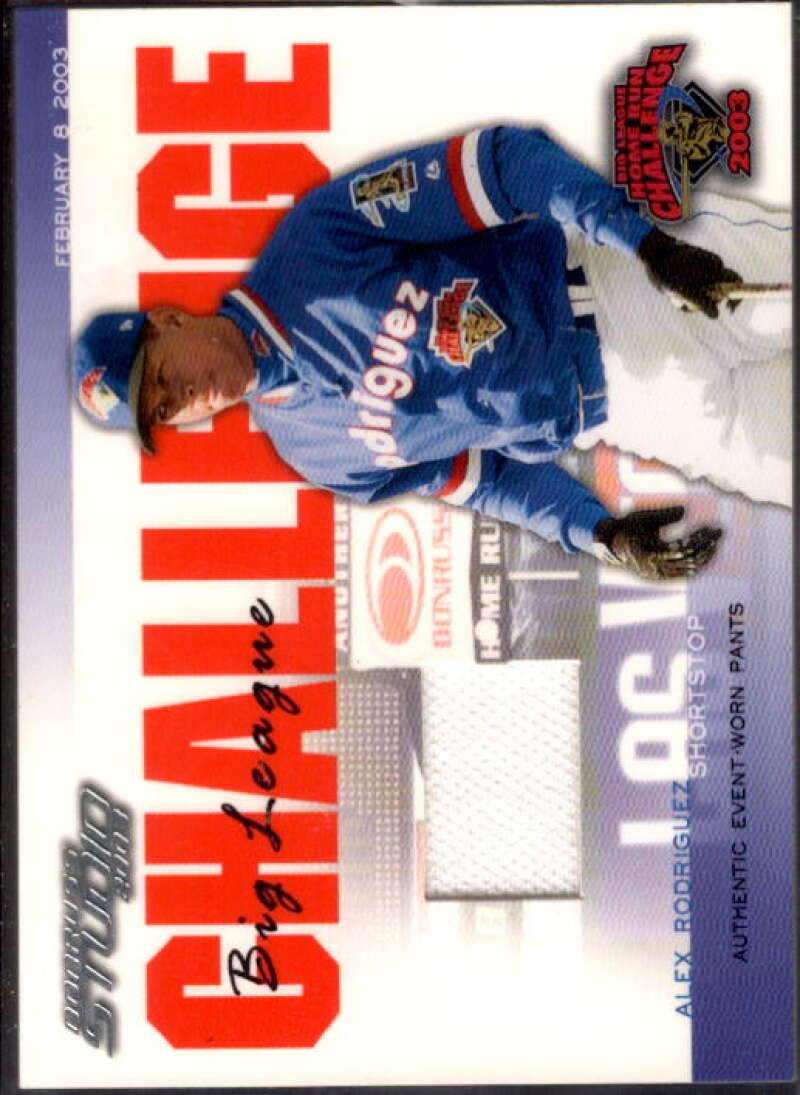 Alex Rodriguez 03 Pants Card 2003 Studio Big League Challenge Materials #46  Image 1