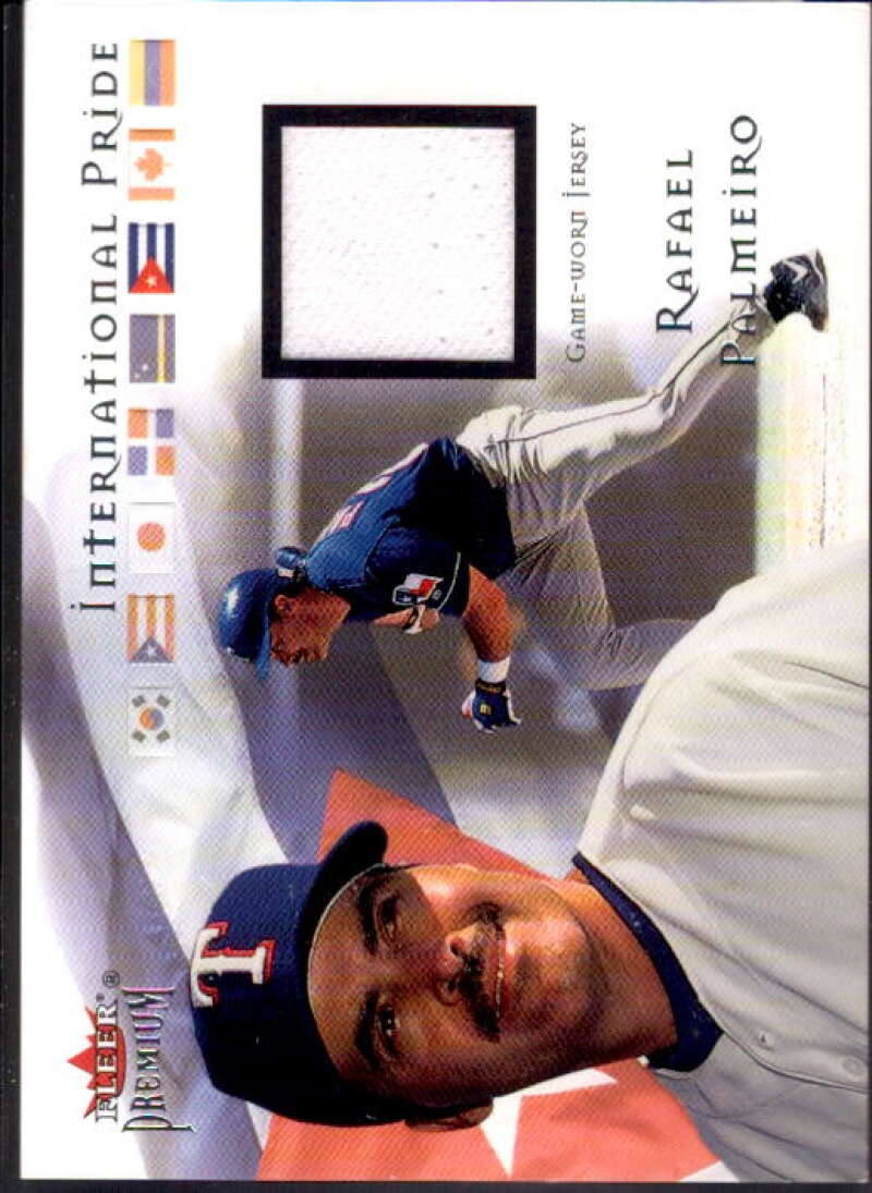 Rafael Palmeiro Jsy Card 2002 Fleer Premium International Pride Game Used #5  Image 1