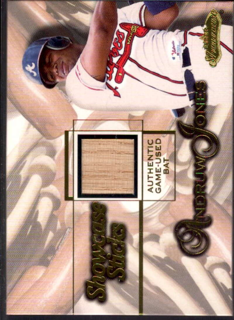 Andruw Jones Card 2001 Fleer Showcase Sticks #20  Image 1