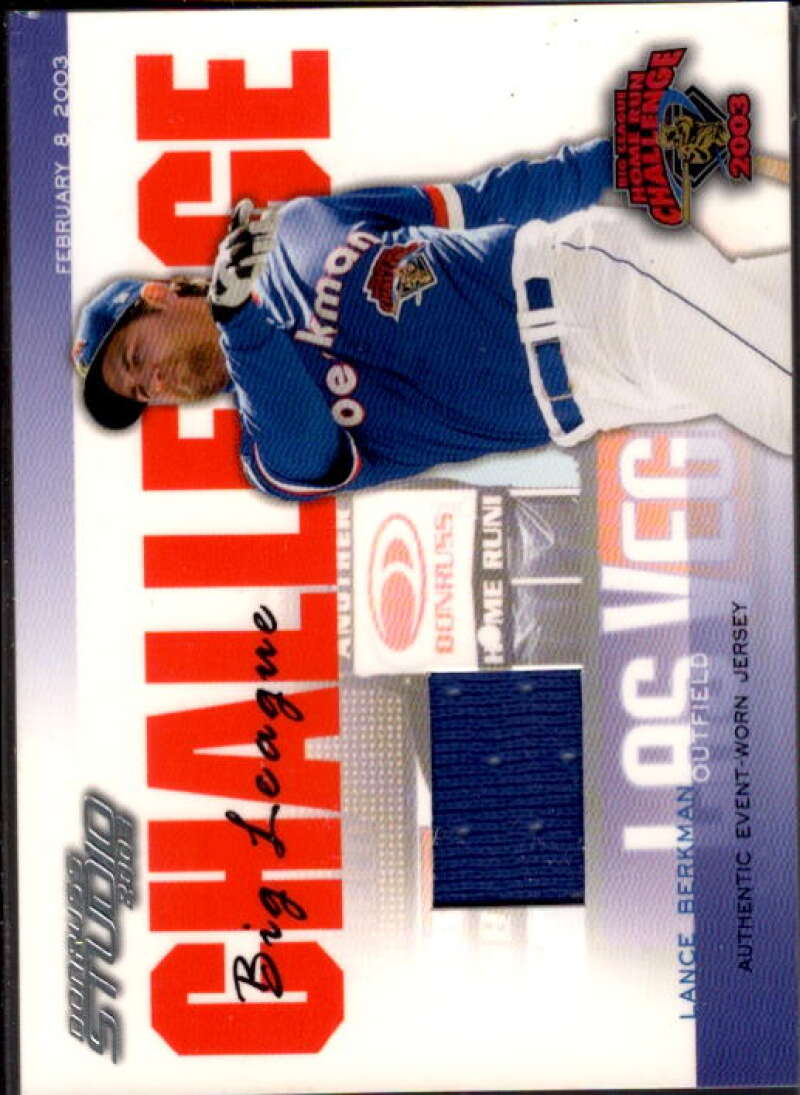 Lance Berkman 03 Jsy Card 2003 Studio Big League Challenge Materials #4  Image 1