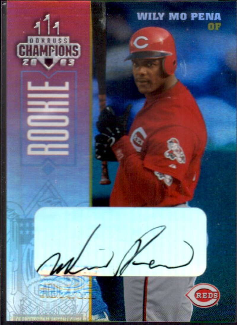 Wily Mo Pena Card 2003 Donruss Champions Autographs #74  Image 1