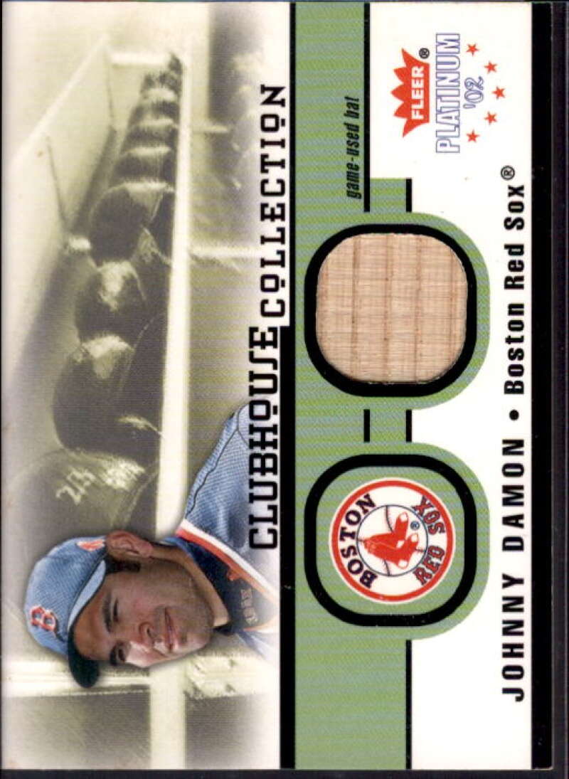 J.Damon Sox Bat Card 2002 Fleer Platinum Clubhouse Memorabilia #9  Image 1