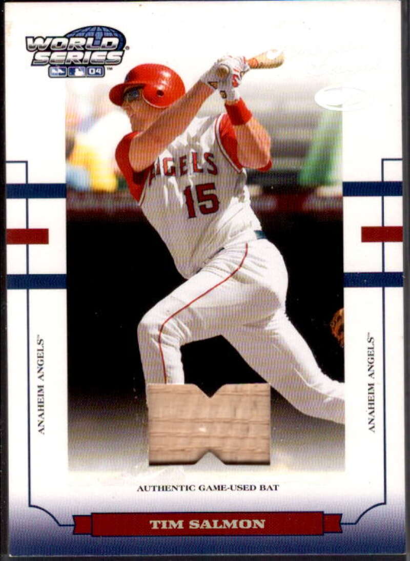 Tim Salmon Card 2004 Donruss World Series Material Bat #4  Image 1