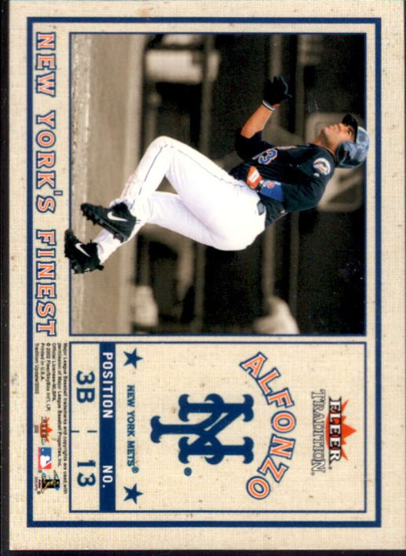 A.Soriano Jsy/Alfonzo 2002 Tradition Update New York's Finest Single Swatch #  Image 2