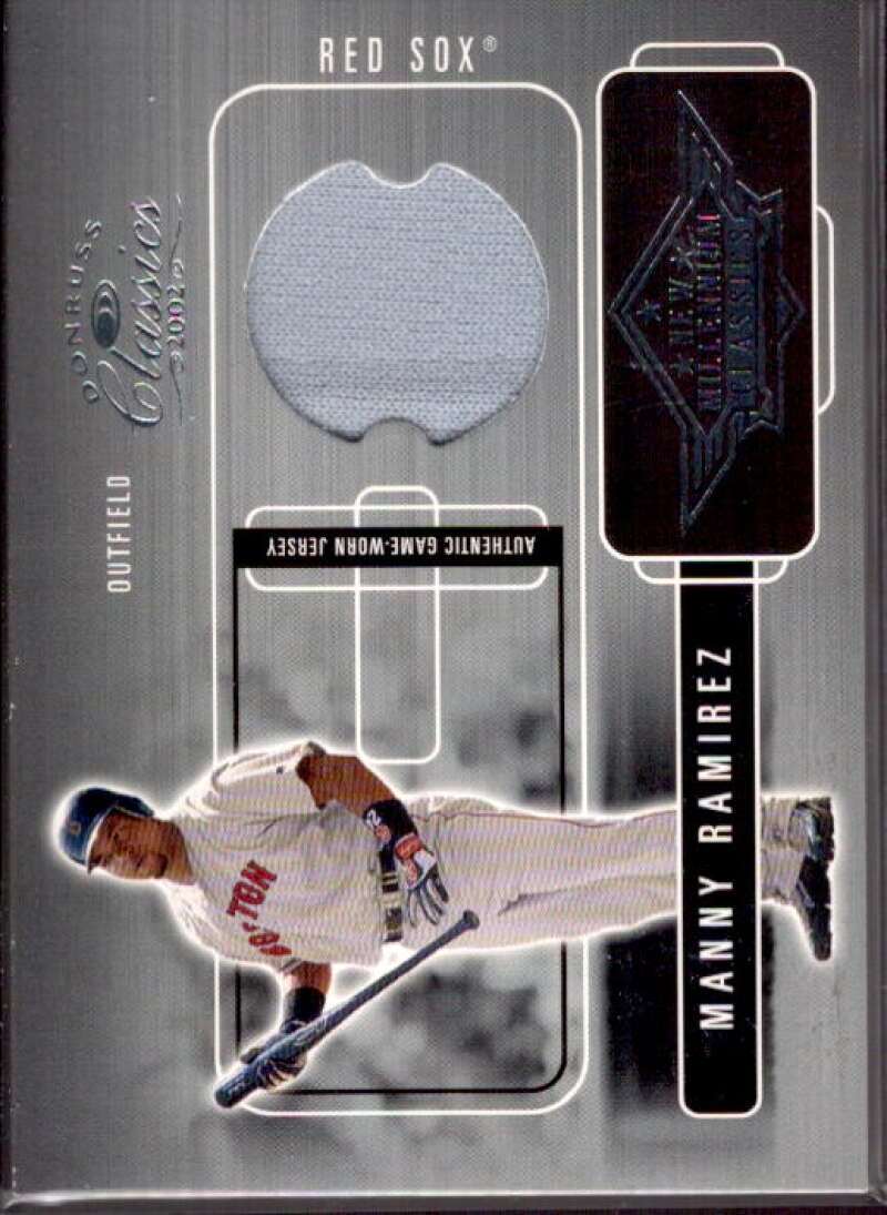 Manny Ramirez Jsy Card 2002 Donruss Classics New Millennium Classics #51  Image 1