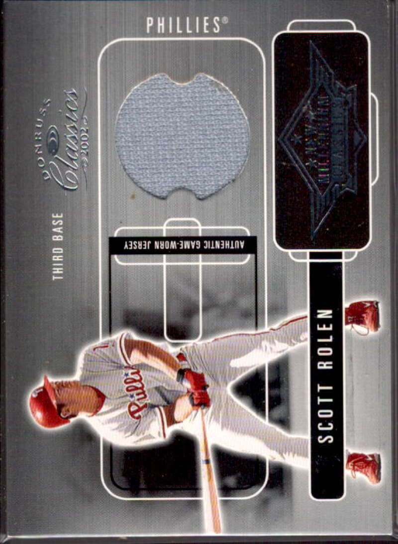 Scott Rolen Jsy Card 2002 Donruss Classics New Millennium Classics #8  Image 1