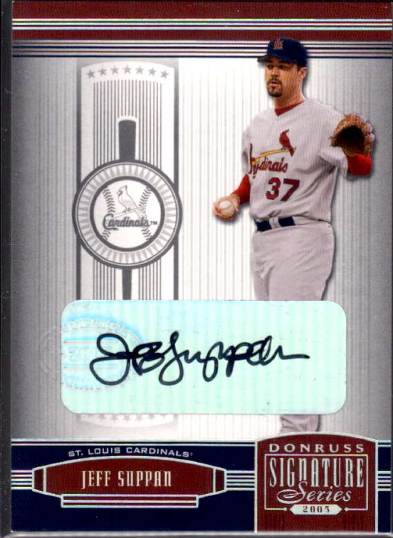 Jeff Suppan Card 2005 Donruss Signature Autograph Silver #129  Image 1