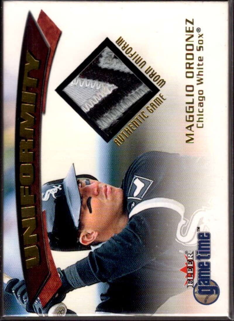 Magglio Ordonez Card 2001 Fleer Game Time Uniformity #14  Image 1