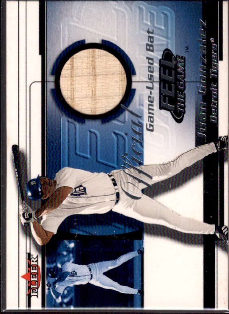 Juan Gonzalez Card 2001 Fleer Feel the Game #12  Image 1