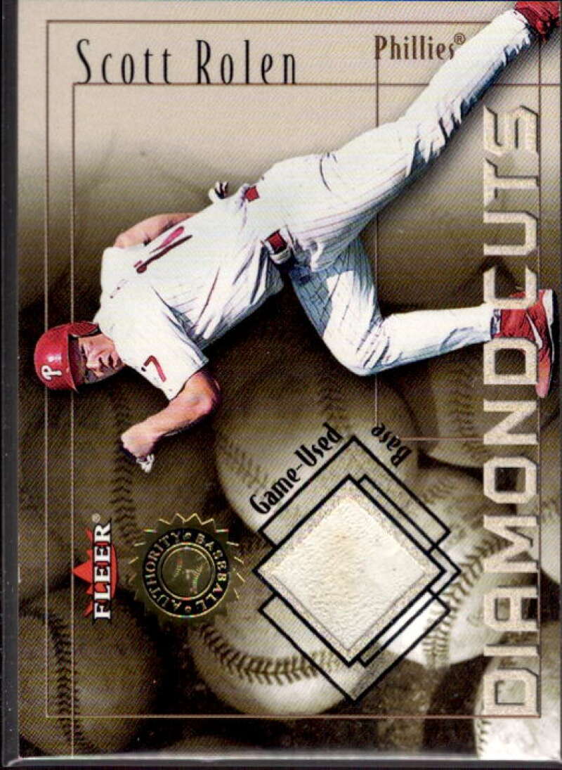 Scott Rolen Base Card 2001 Fleer Authority Diamond Cuts Memorabilia #90  Image 1