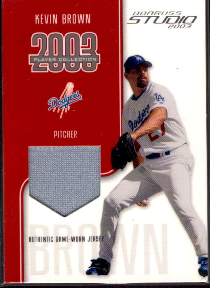 Kevin Brown Jsy Card 2003 Studio Player Collection #12  Image 1