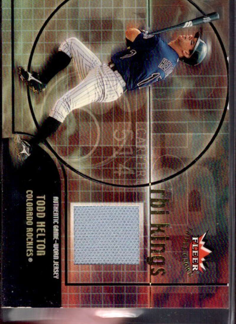 Todd Helton Jsy Card 2002 Fleer Triple Crown RBI Kings Game Used #7  Image 1