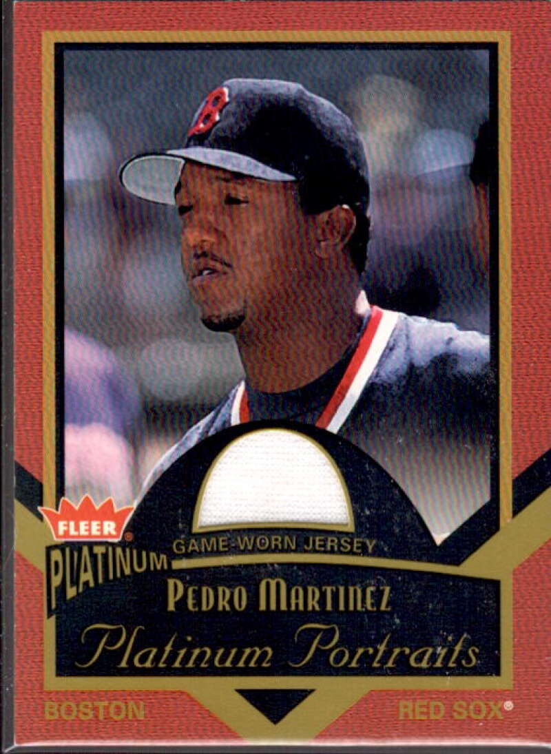 Pedro Martinez Card 2003 Fleer Platinum Portraits Game Jersey #PPPM  Image 1