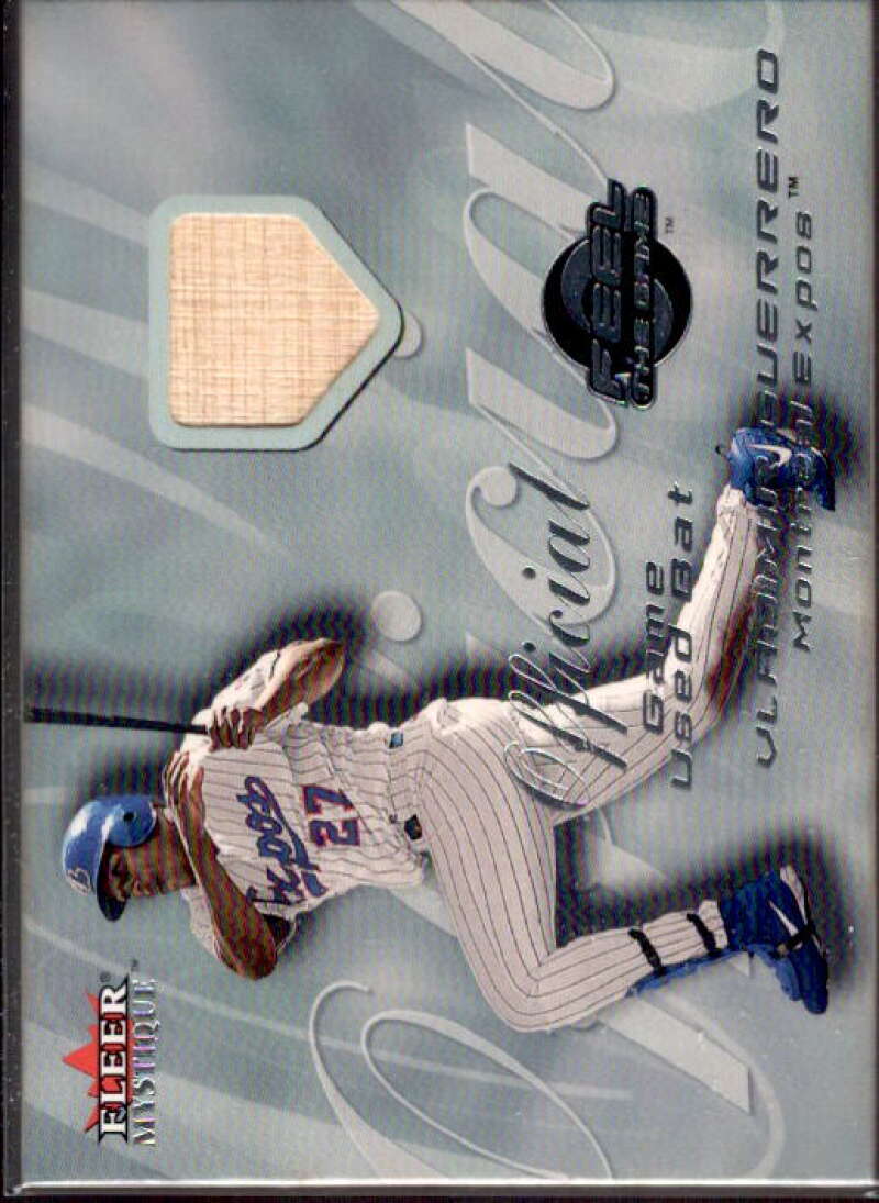 Vladimir Guerrero Bat Card 2000 Fleer Mystique Feel the Game #6  Image 1