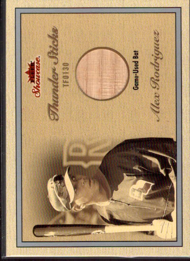 Alex Rodriguez Card 2003 Fleer Showcase Thunder Sticks Game Bat #AR  Image 1