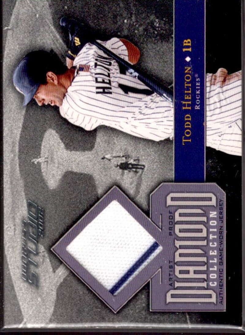 Todd Helton Jsy Card 2002 Studio Diamond Collection Artist's Proofs #1  Image 1