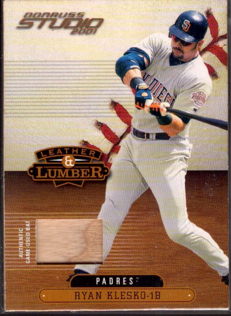 Ryan Klesko Card 2001 Studio Leather and Lumber #LL36  Image 1