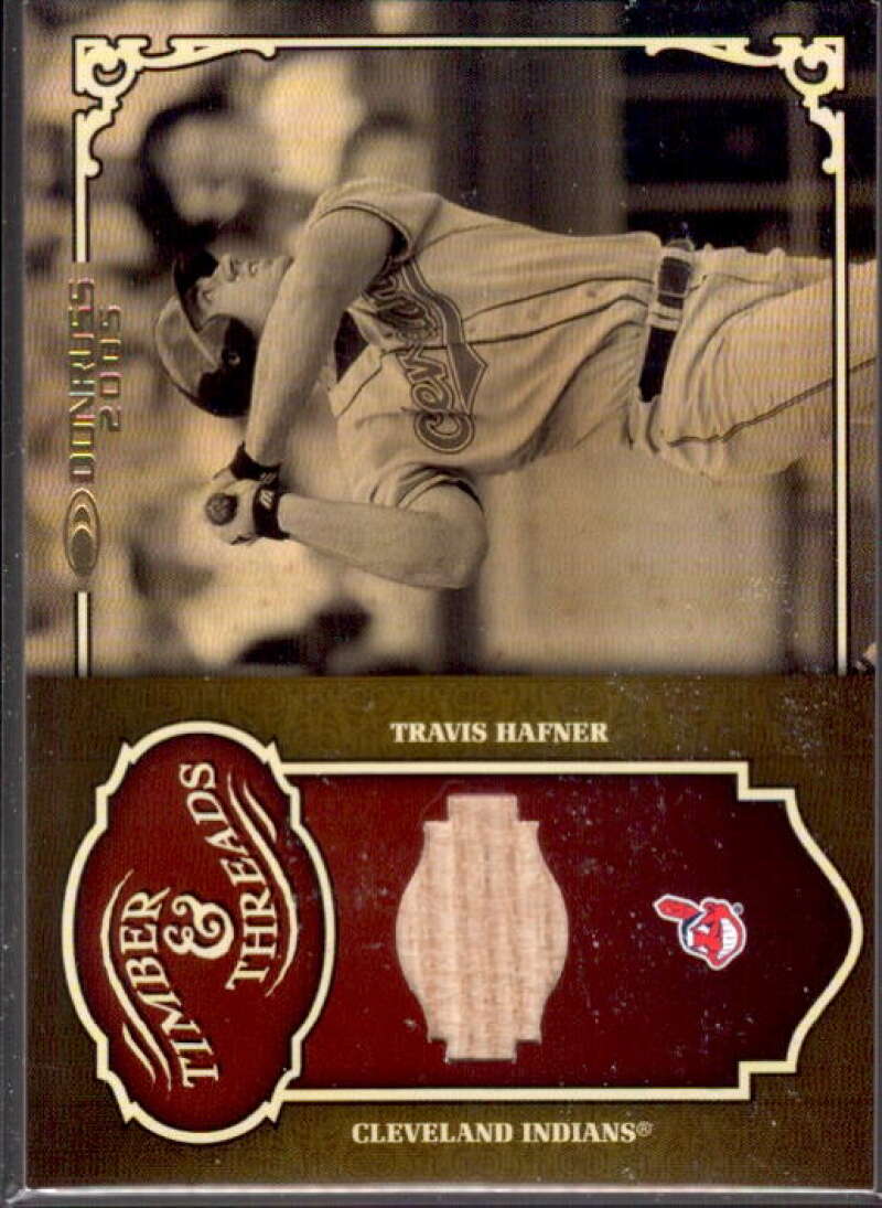 Travis Hafner Card 2005 Donruss Timber and Threads Bat #40  Image 1