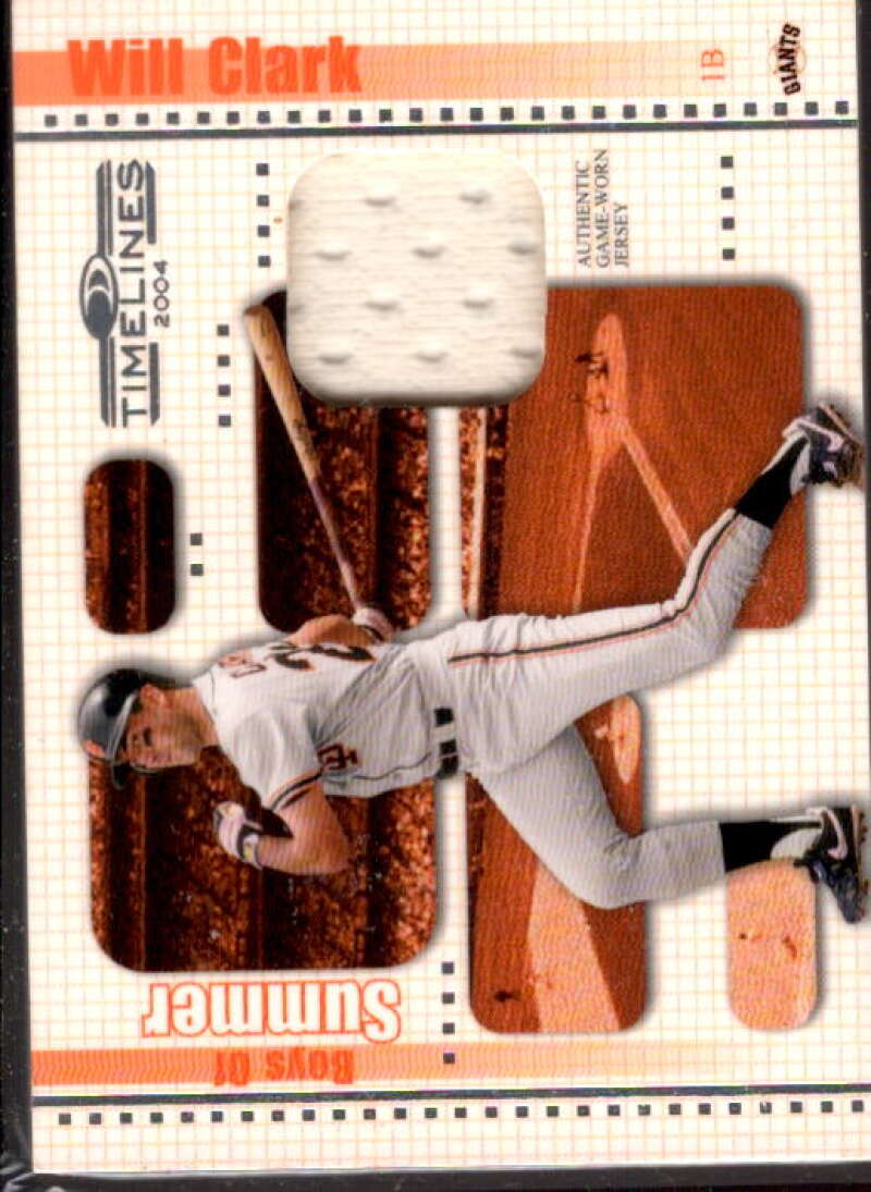 Will Clark Jsy Card 2004 Donruss Timelines Boys of Summer Material #25  Image 1