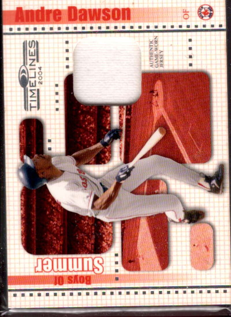 Andre Dawson Jsy Card 2004 Donruss Timelines Boys of Summer Material #3  Image 1