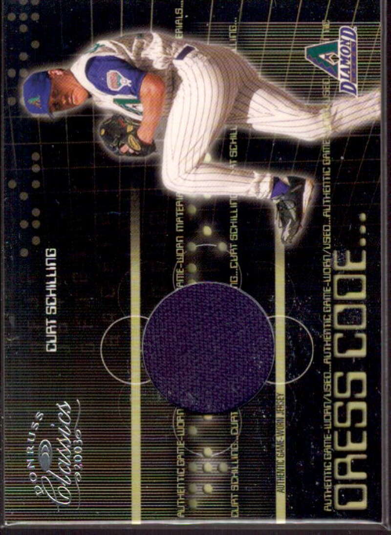 Curt Schilling Jsy Card 2003 Donruss Classics Dress Code #24  Image 1