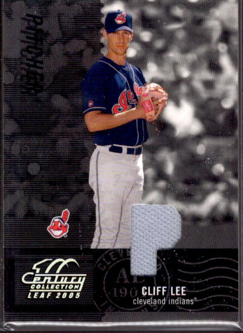 Cliff Lee Jsy Card 2005 Leaf Century Material Fabric Position #65  Image 1