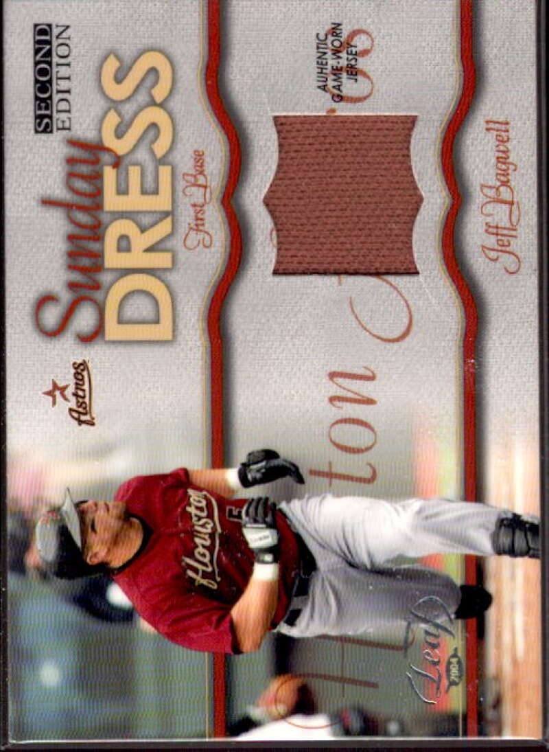 Jeff Bagwell Card 2004 Leaf Sunday Dress Jerseys Second Edition #5  Image 1