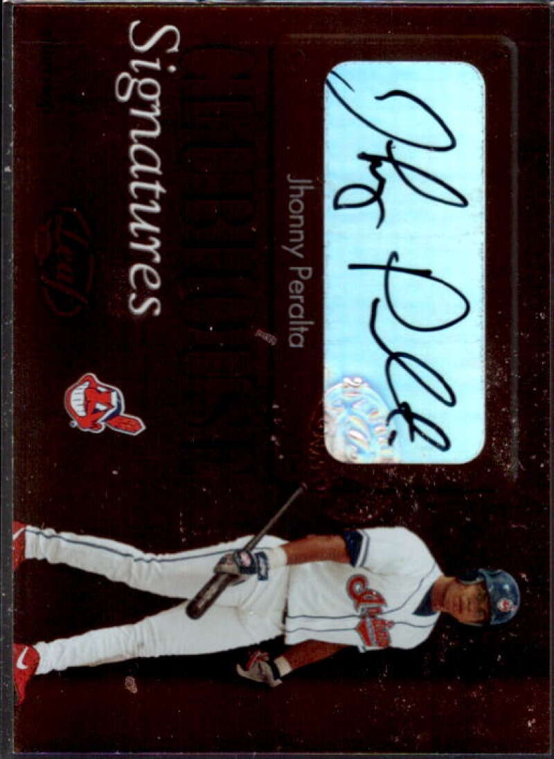 Jhonny Peralta Card 2003 Leaf Clubhouse Signatures Bronze #24  Image 1