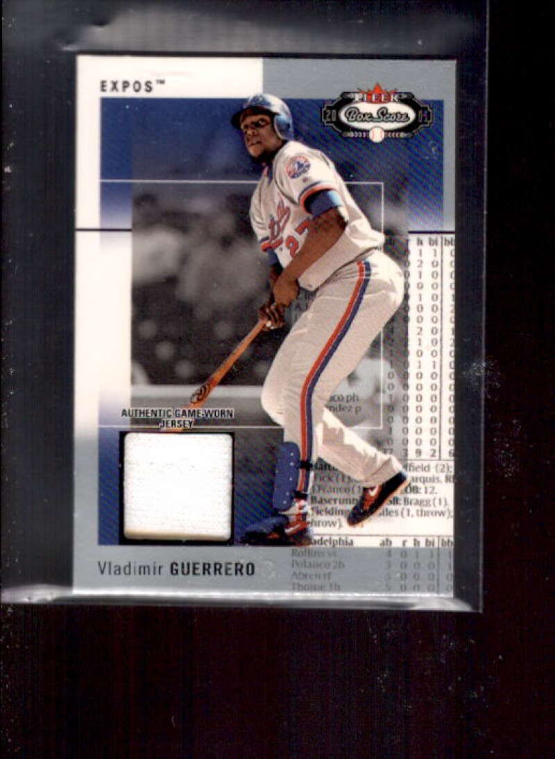 Vladimir Guerrero SP Card 2003 Fleer Box Score Classic Miniatures Game Jersey #  Image 1