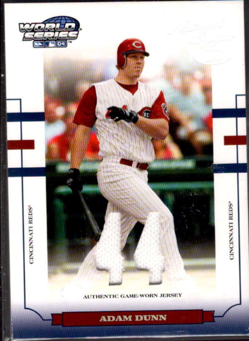 Adam Dunn Jsy Card 2004 Donruss World Series Material Fabric Number #49  Image 1