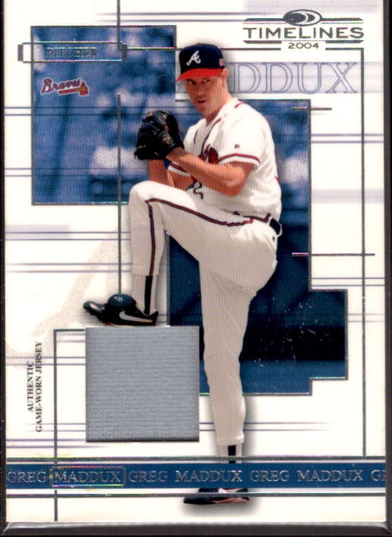 Greg Maddux Jsy Card 2004 Donruss Timelines Material #17  Image 1